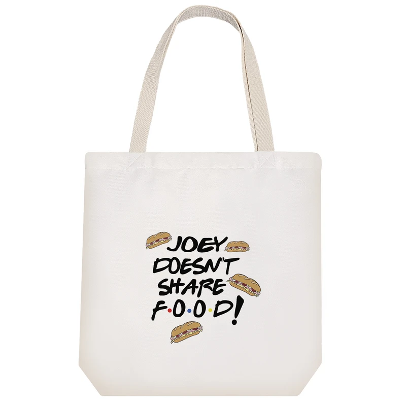 ساک خرید پارچه ای خندالو طرح Joey Doesn’t Share Food! مدل توت بگ کد 6635
