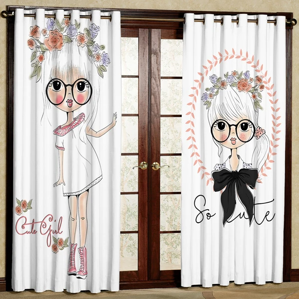 پرده مدل مخمل پانچی کد 6338 سایز 280x140 سانتی متر