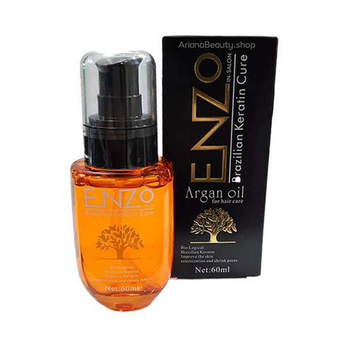 سرم مو انزو مدل argan oil حجم 60 میلی لیتر