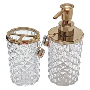 جامایع و جا مسواک سان ست پلاست مدل الماس مجموعه 2 عددی 