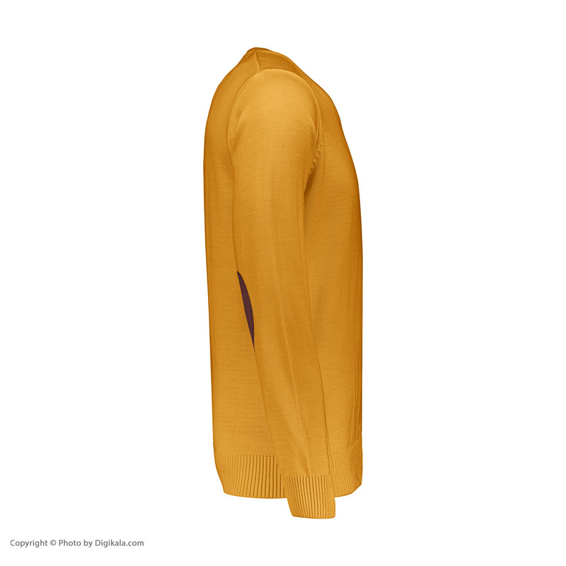 پلیور مردانه تریکو پاییزان مدل P700 رنگ خردلی روشن