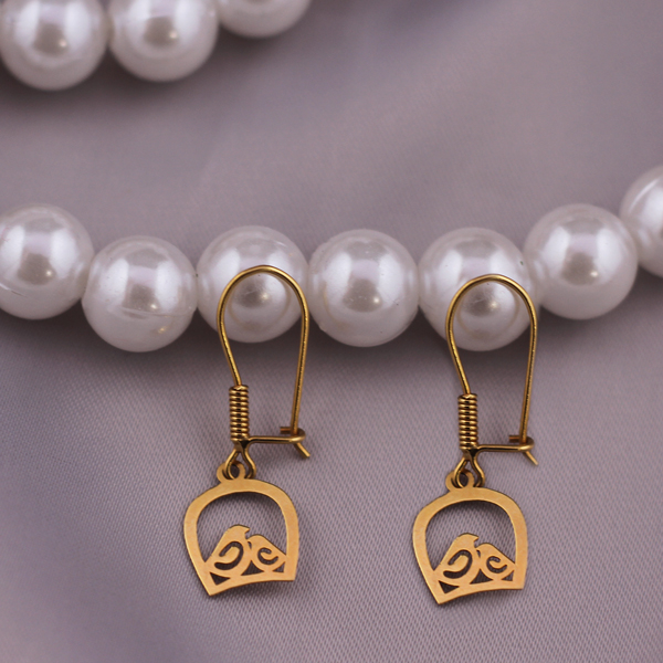 گوشواره طلا 18 عیار زنانه گالری مرجان مدل 1052