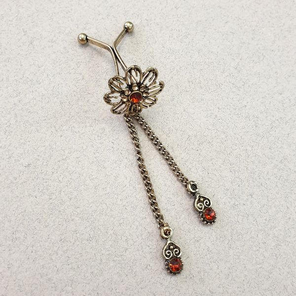 سنجاق روسری زنانه مدل گل کد SF79