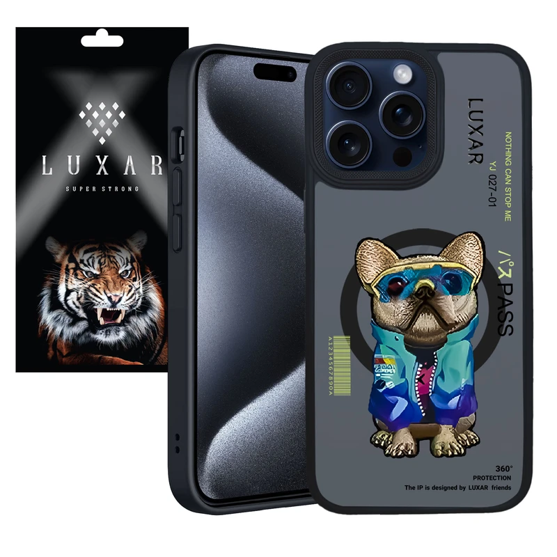 کاور لوکسار مدل Bulldog مناسب برای گوشی موبایل اپل  iPhone 15 Pro Max
