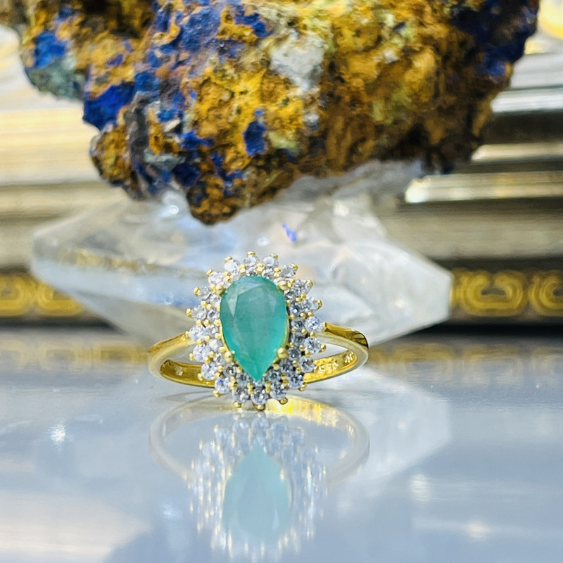 انگشتر نقره زنانه مدل مزین به جواهر