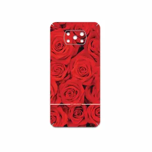 MAHOOT Red-Flower Cover Sticker for Xiaomi Poco X3 Pro