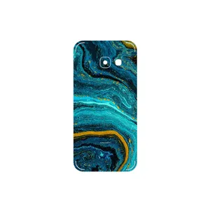 MAHOOT Turquoise marblewith golden streaks Cover Sticker for Samsung Galaxy A3 2017