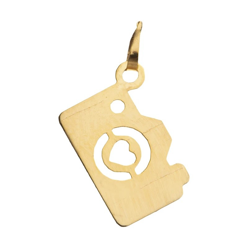 آویز گردنبند طلا 18 عیار زنانه نیکان گلد مدل دوربین عشق کد NK227