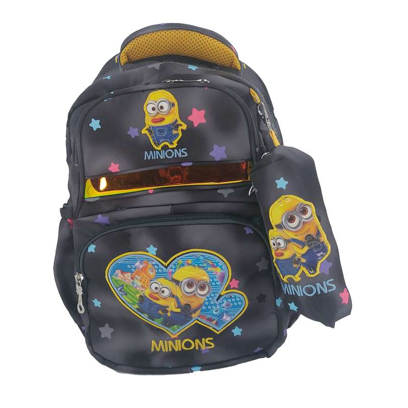کوله پشتی مدل minions به همراه جامدادی