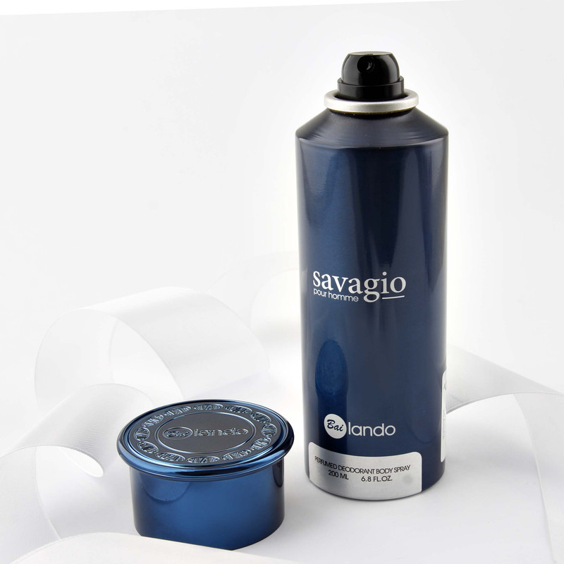 اسپری بدن مردانه بای لندو مدل savagio حجم 200 میلی لیتر اسپری بدن مردانه بای لندو مدل savagio حجم 200 میلی لیتر