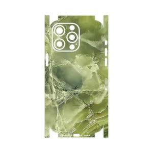 MAHOOT Green_Crystal_Marble-FullSkin Cover Sticker for Apple iPhone 15 Pro Max
