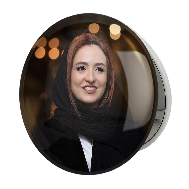 آینه جیبی خندالو طرح گلاره عباسی مدل تاشو کد 6283 