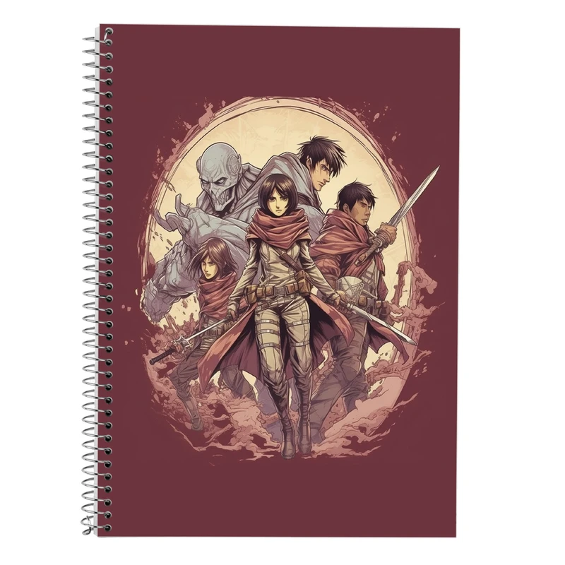 دفتر لغت 50 برگ مدوپد طرح Attack on Titan کد DF10369