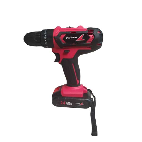 دریل پیچ گوشتی چکشی شارژی پاور مدل P-24V دریل پیچ گوشتی چکشی شارژی پاور مدل P-24V