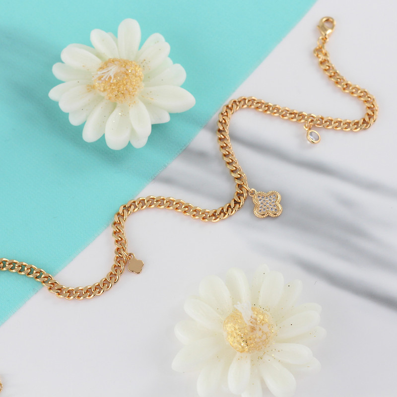 پابند زنانه وای اس ایکس مدل گل کد M157