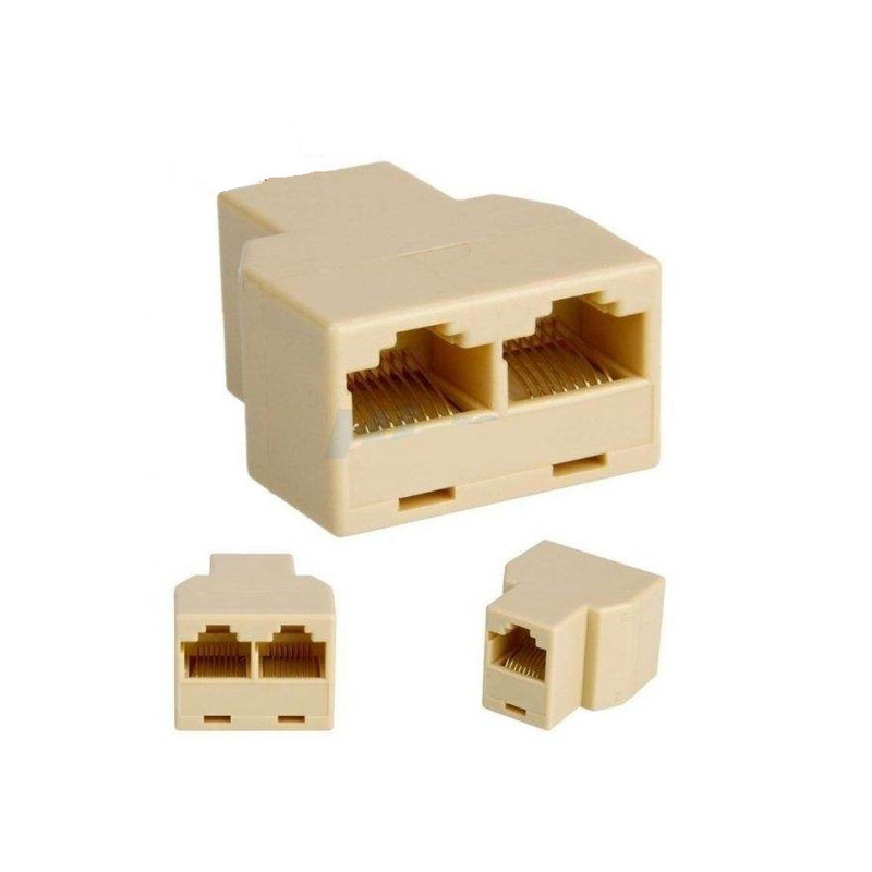 مبدل 1 به 2 RJ45 مدل B-12 بسته 10عددی