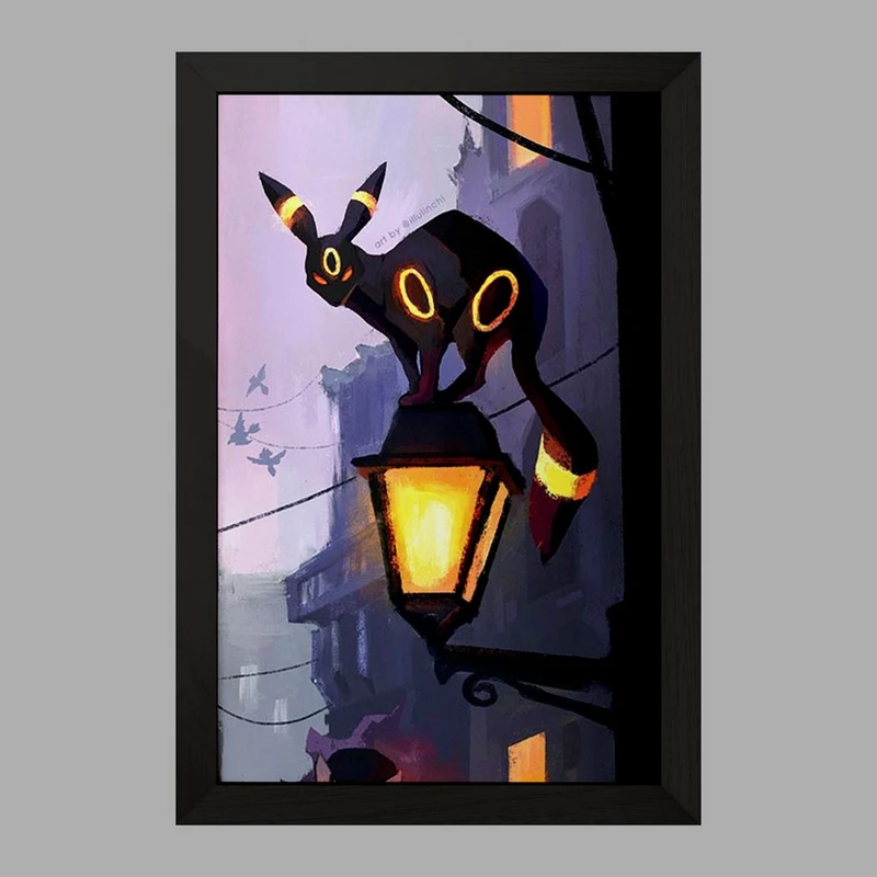 تابلو خندالو مدل امبرون انیمه پوکمون  کد 17402