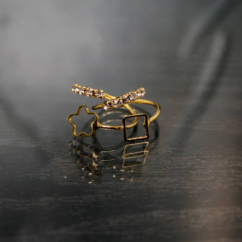 بند انگشتی زنانه کد AS0014 مجموعه 2 عددی