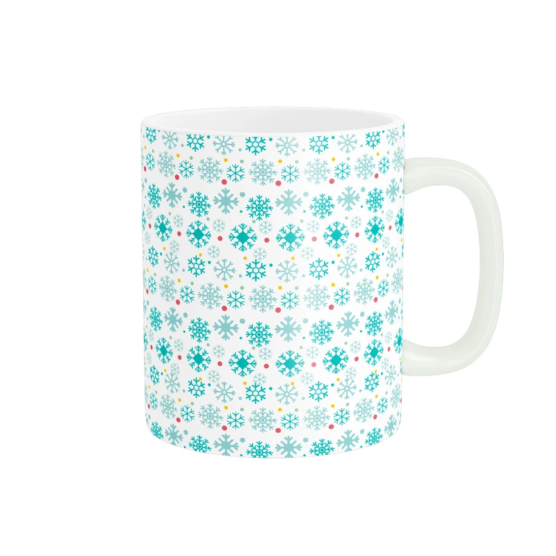 ماگ مدل الگو دانه های برف زمستانی کد 1366