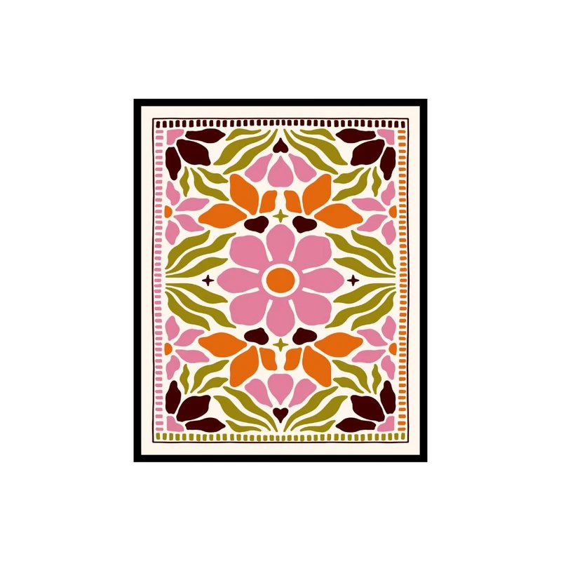 پوستر مدل چاپ گل 2