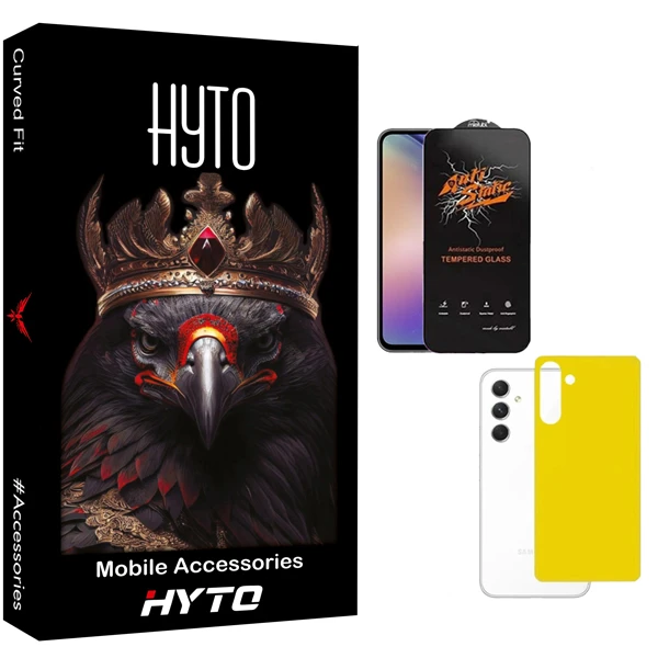 محافظ صفحه نمایش هیتو مدل Antistatic Touch مناسب برای گوشی موبایل سامسونگ galaxy a54 به همراه محافظ پشت گوشی