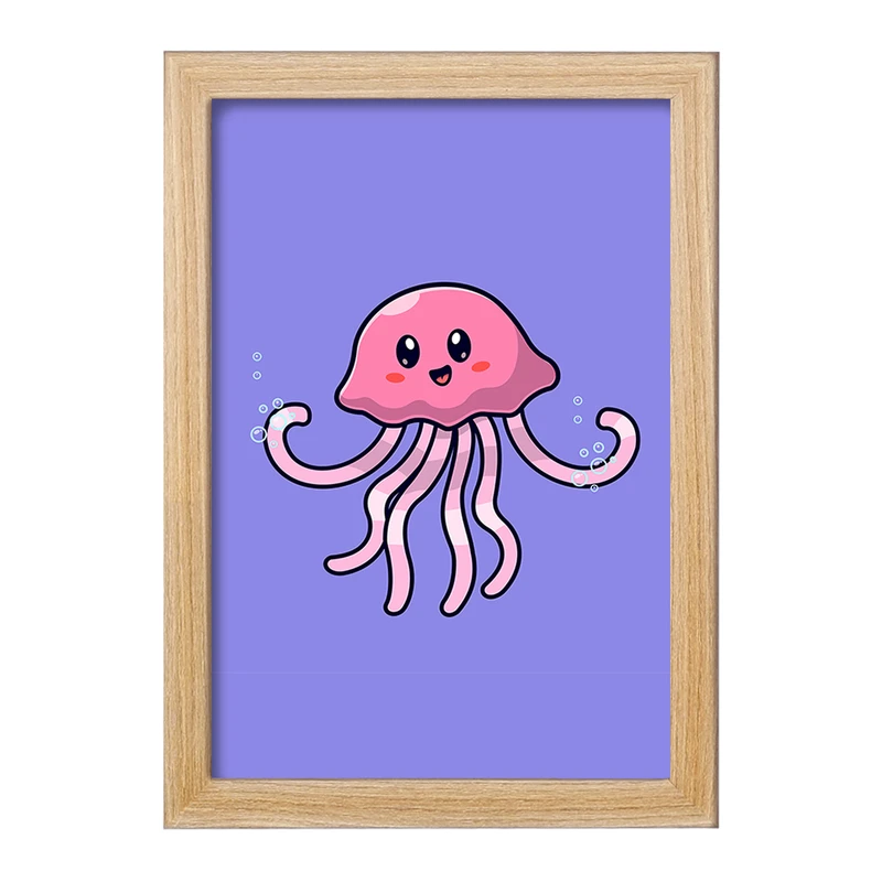 تابلو خندالو مدل حیوانات بامزه عروس دریایی کد 29698