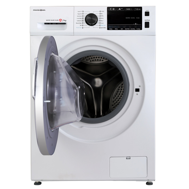 ماشین لباسشویی پاکشوما مدل TFU 74406 WT ظرفیت 7 کیلوگرم