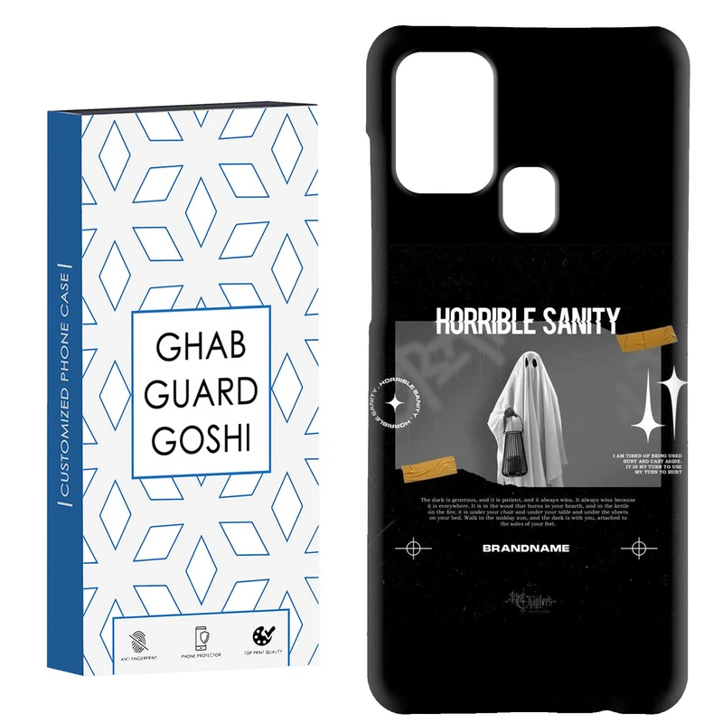 کاور قاب گارد گوشی طرح روح مشکی کد Dimo-699 مناسب برای گوشی موبایل سامسونگ Galaxy A21s