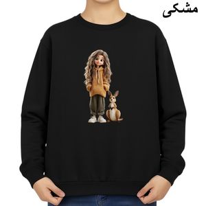 سویشرت زنانه مدل دخترک و کانگورو
