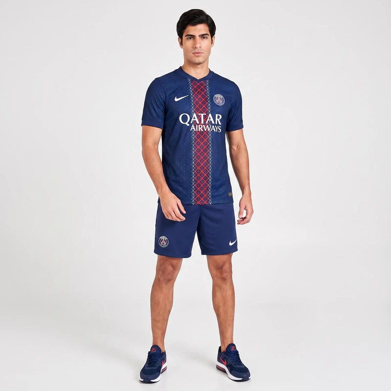 ست تی‌شرت آستین کوتاه و شلوارک ورزشی مردانه مدل پاریس Home 2026