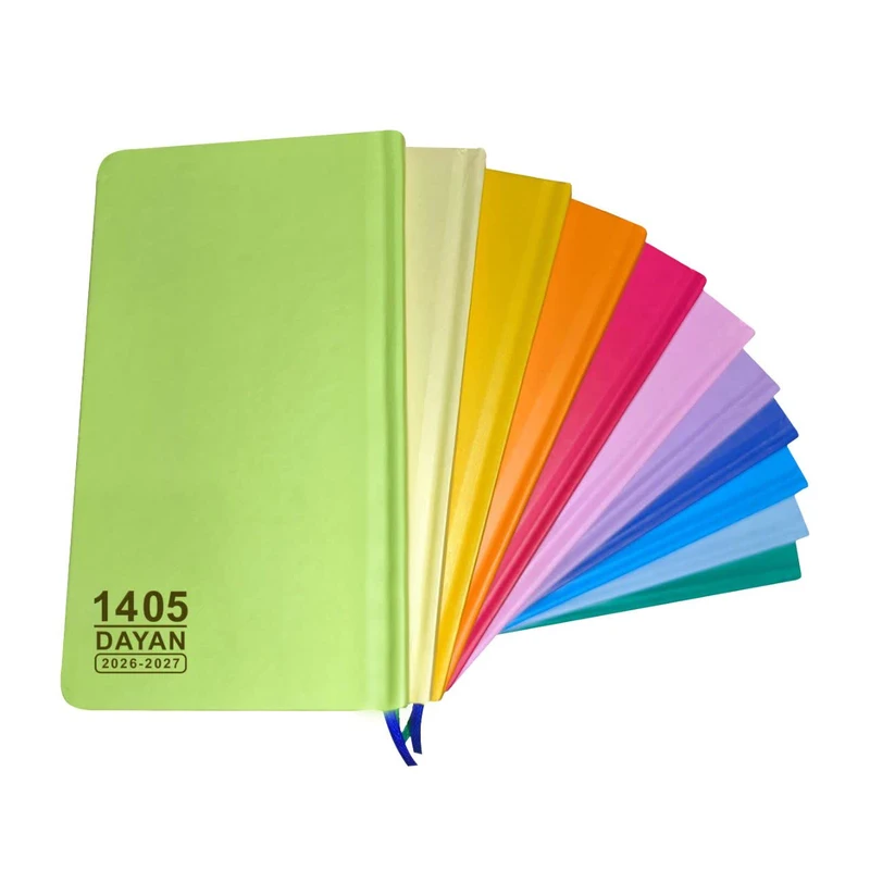 تقویم جیبی سال 1405 دایان مدل دوختی طرح سالید کد 201 بسته 10 عددی