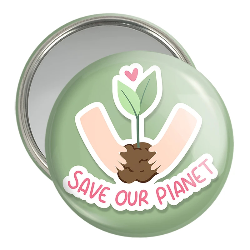 آینه جیبی خندالو مدل حمایت از محیط زیست کد 25916