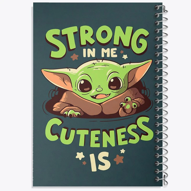 دفتر شطرنجی 50 برگ خندالو طرح یودا سریال جنگ ستارگان کد 26071