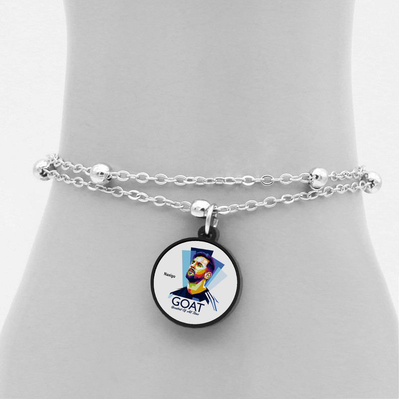 پابند زنانه ناکسیگو مدل شب تاب طرح لیونل مسی کد LB7413 پابند زنانه ناکسیگو مدل شب تاب طرح لیونل مسی کد LB7413