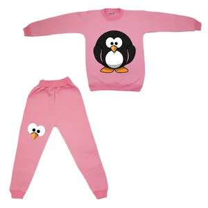 ست سویشرت و شلوار دخترانه مدل پنگوئن