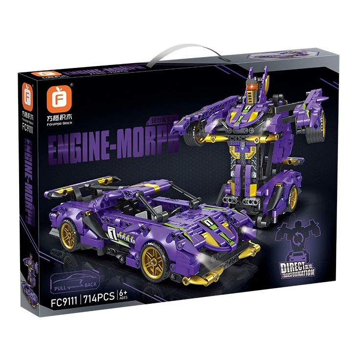 ساختنی مدل ماشین تبدیل شونده طرح ترانسفورمر کد 9111