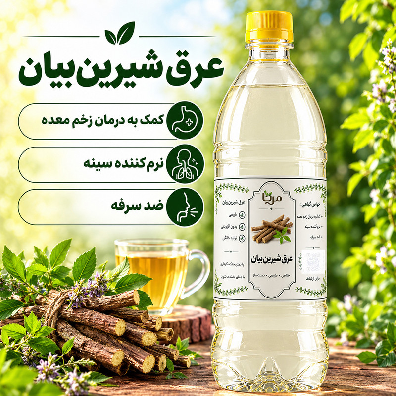 عرق شیرین بیان مِرنا - ۱ لیتر 