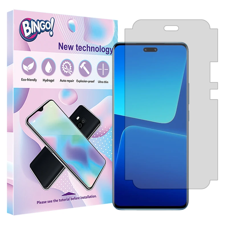 محافظ صفحه نمایش شفاف بینگو مدل Tough مناسب برای گوشی موبایل شیائومی Lite 13