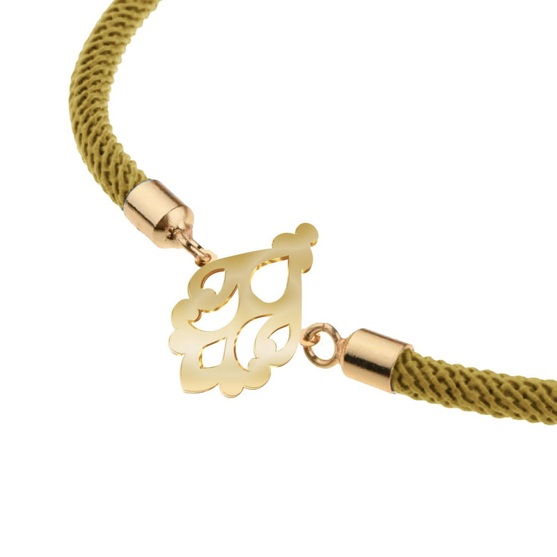 دستبند طلا 18 عیار زنانه مدوپد مدل اسلیمی کد D14-10661