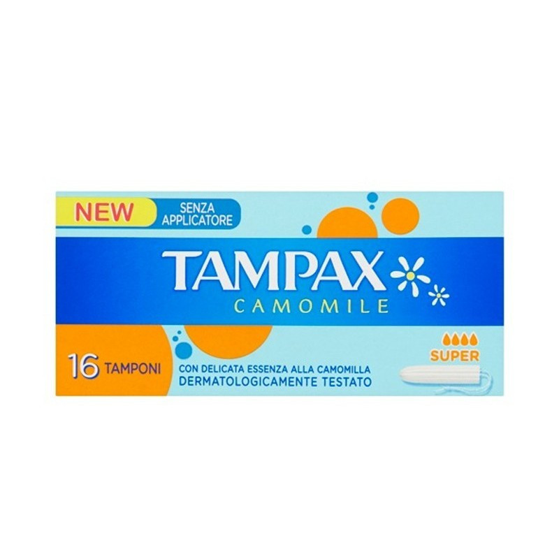 تامپون تامپکس مدل Camomile Super بسته 16 عددی
