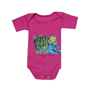 بادی آستین کوتاه نوزادی دخترانه طرح نی نی کد 10