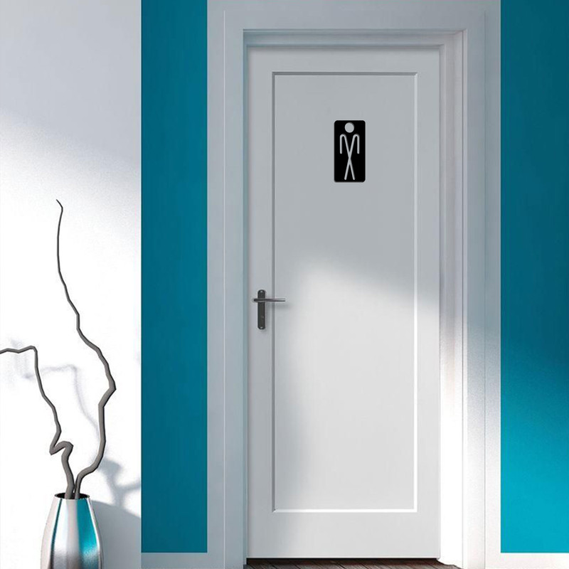 تابلو نشانگر آژنگ طرح سرویس بهداشتی مردانه کد I-M-W051