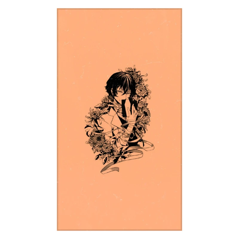 استیکر لپ تاپ و موبایل مدل انیمه طرح سگ‌های ولگرد بانگو اوسامو دازای Bungo Stray Dogs Osamu dazai کد 328