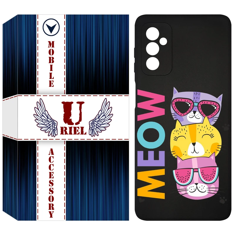 کاور یوریل مدل KSH کد 57 طرح گربه مناسب برای گوشی موبایل سامسونگ Galaxy F13 4G / M13 4G / M23