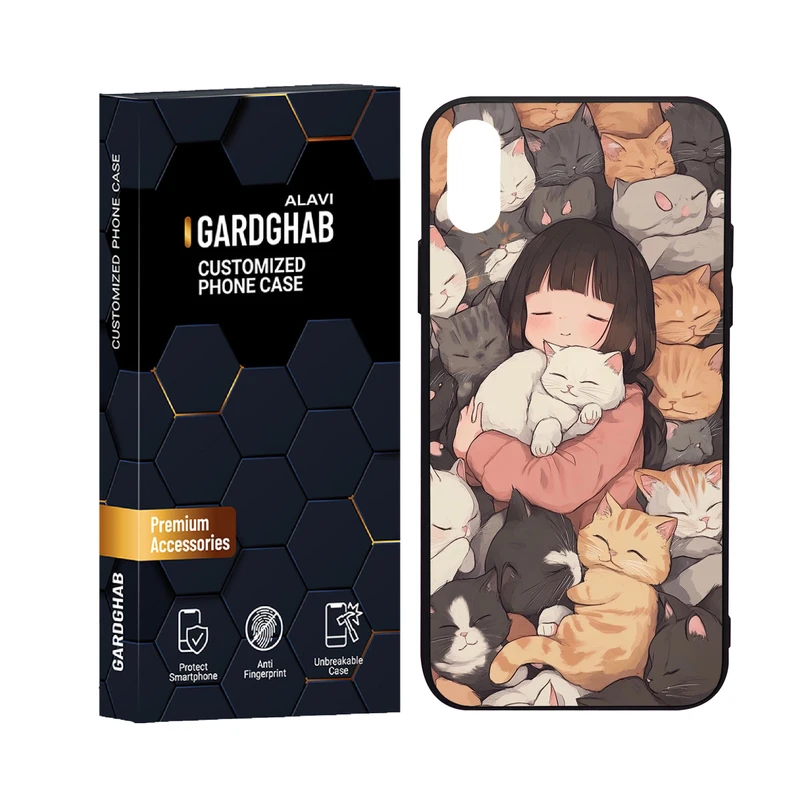 کاور گارد قاب علوی مدل دورژله ای فانتزی مناسب برای گوشی موبایل اپل iPhone X/XS