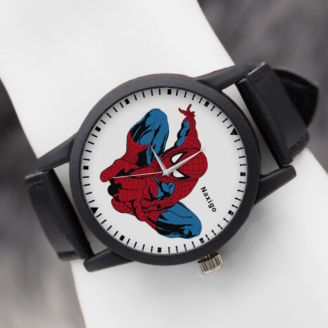 ساعت مچی عقربه ای ناکسیگو مدل Spider Man کد LF14334 -  - 5
