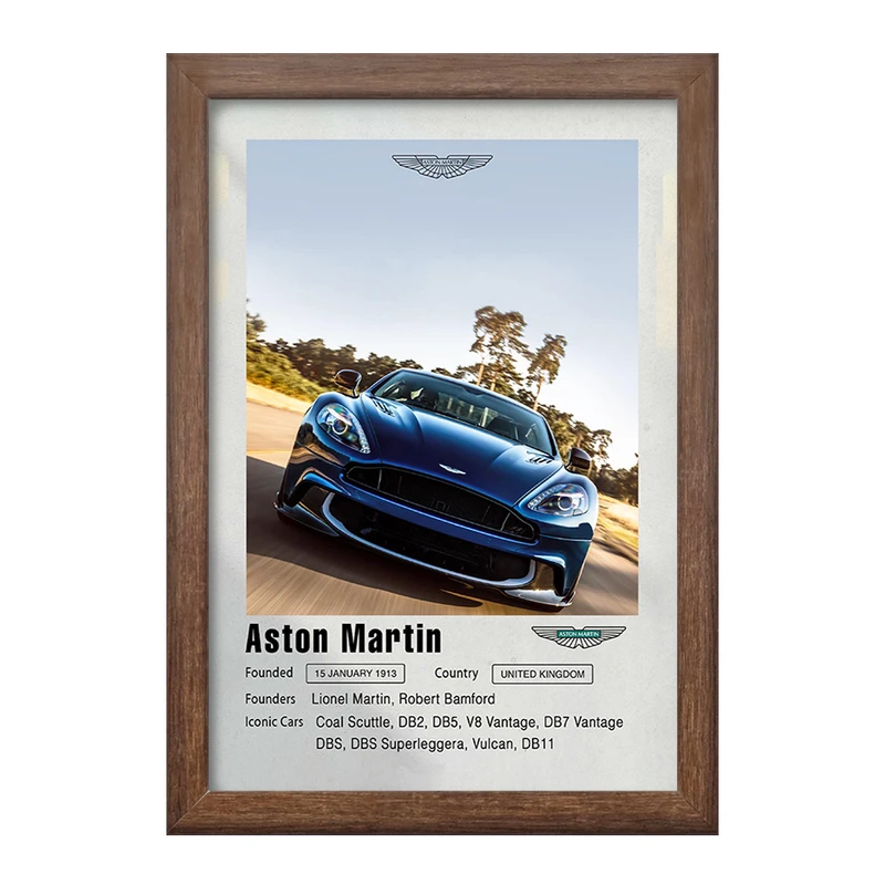 تابلو خندالو طرح ماشین آستون مارتین (Aston Martin) کد F11950