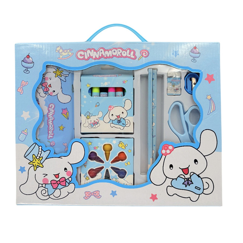 ست لوازم تحریر طرح کرومی و سینامورول بسته 18 عددی