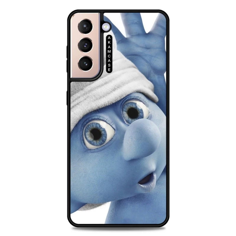 کاور آکام مدل AMC-WSGS21P-SMURFS-2 مناسب برای گوشی موبایل سامسونگ Galaxy S21 Plus