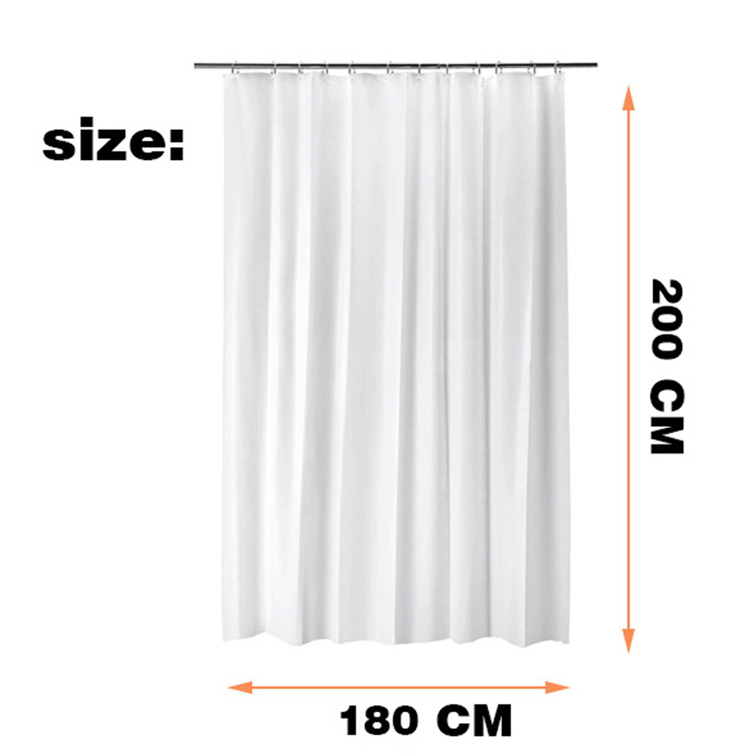 پرده حمام دلفین مدل Mr.Deer سایز 180x200 سانتی متر